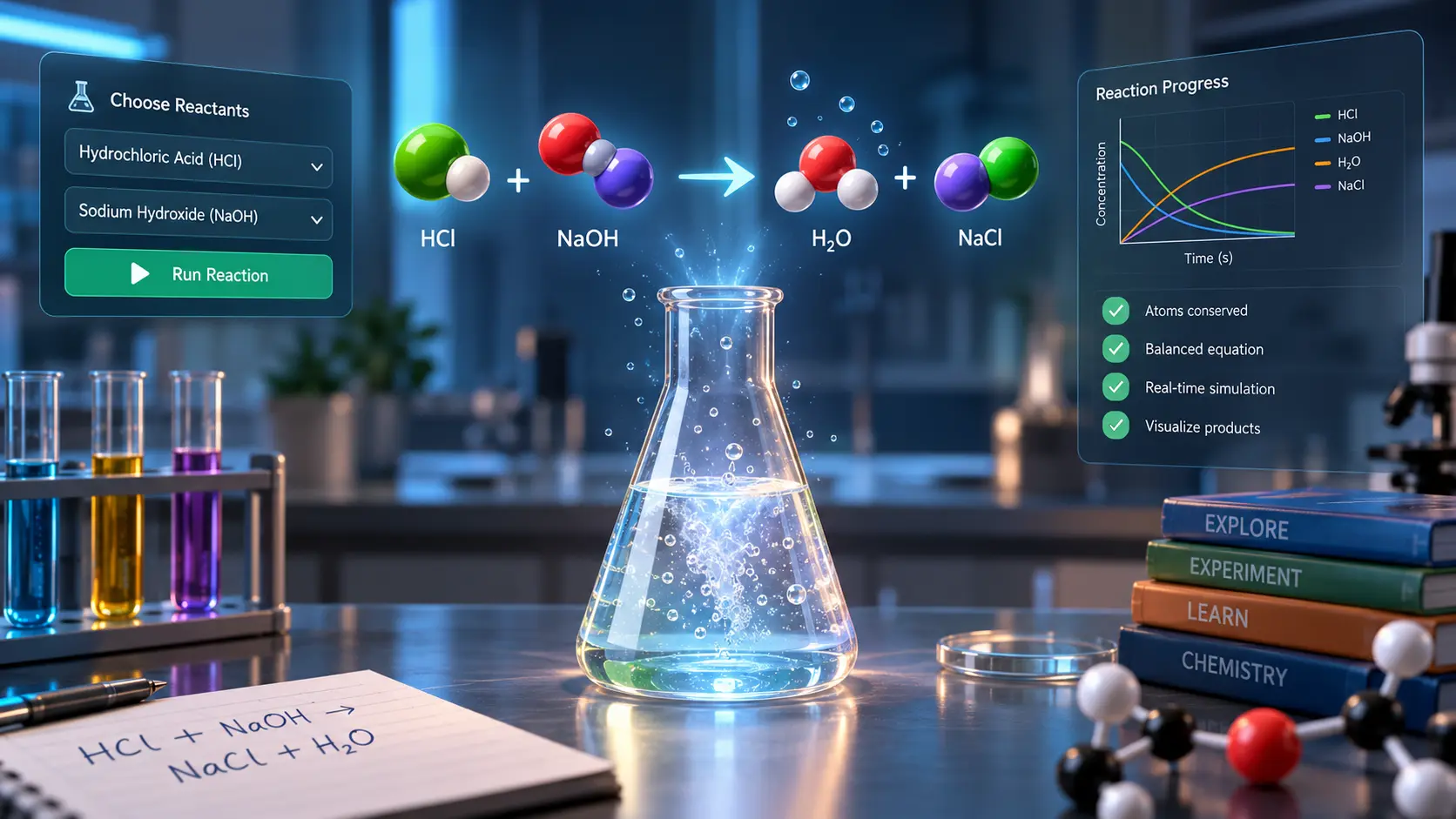 Chemical Reaction Simulator: How to Learn Chemistry by Actually Doing It